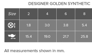 Handmade Designer Golden Synthetic Brush from Rosemary & Co