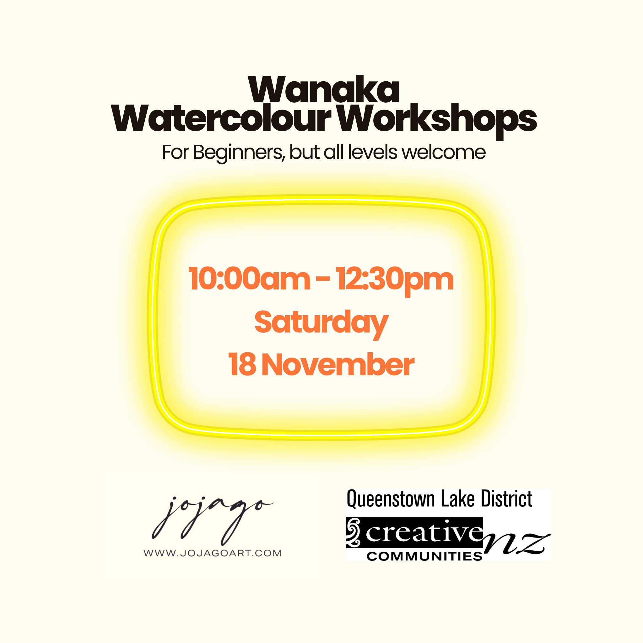 Wanaka Watercolour Workshops with Jo Jago Art (Saturday, 10:00am)