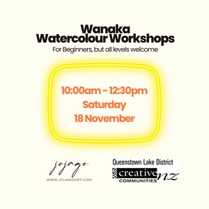Wanaka Watercolour Workshops with Jo Jago Art (Saturday, 10:00am)