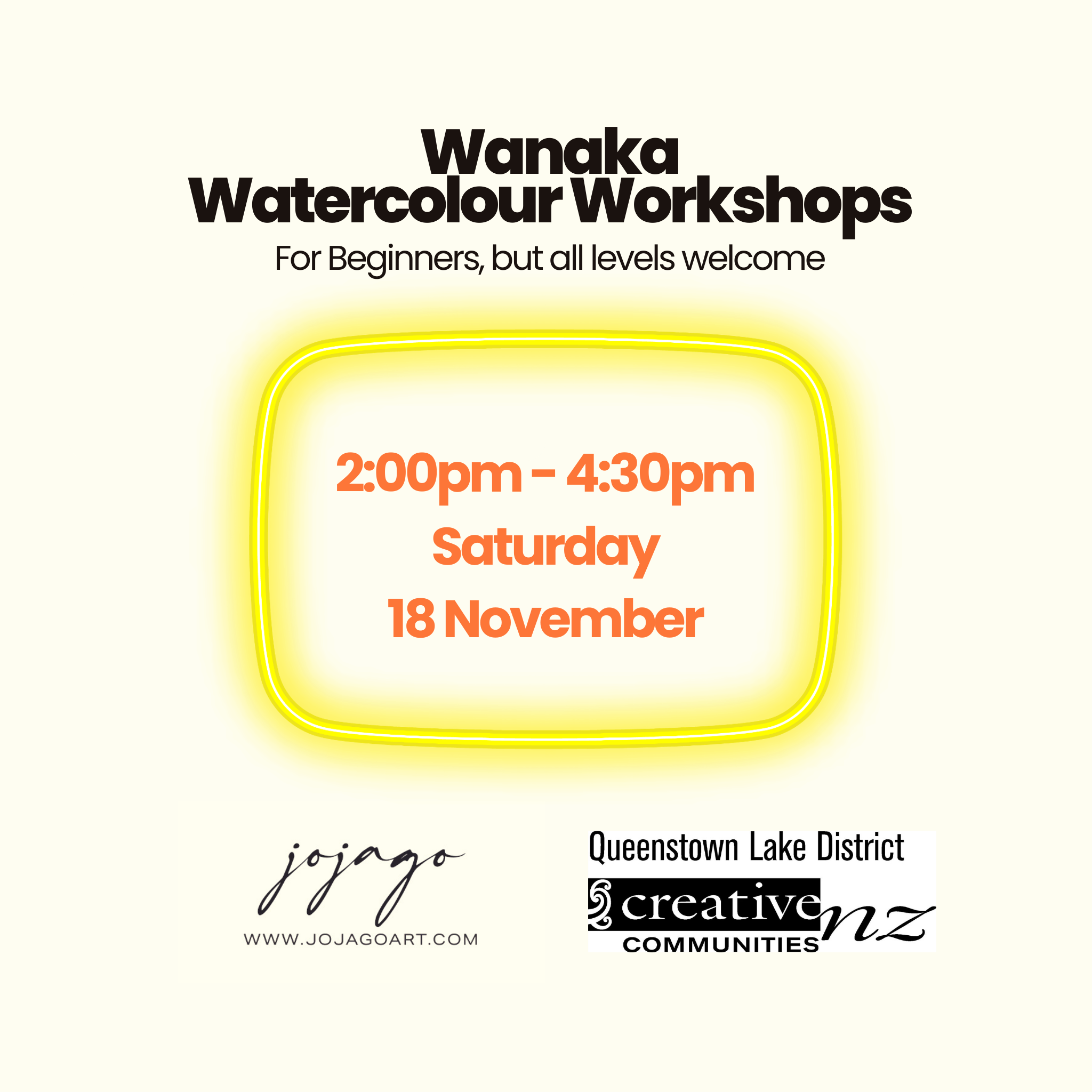 Wanaka Watercolour Workshops with Jo Jago Art (Saturday, 2:00pm)