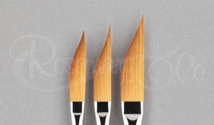Handmade Golden Synthetic Swordliner Brush from Rosemary & Co