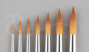 Handmade Designer Golden Synthetic Brush from Rosemary & Co