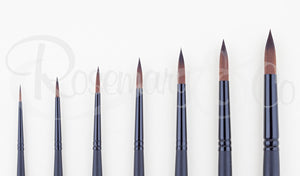 Handmade Michael Klein Synthetic Pointed Round Brush from Rosemary & Co