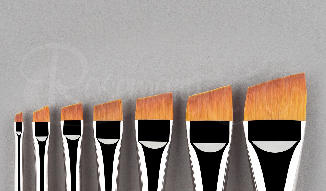 Handmade Short Angular Brush from Rosemary & Co
