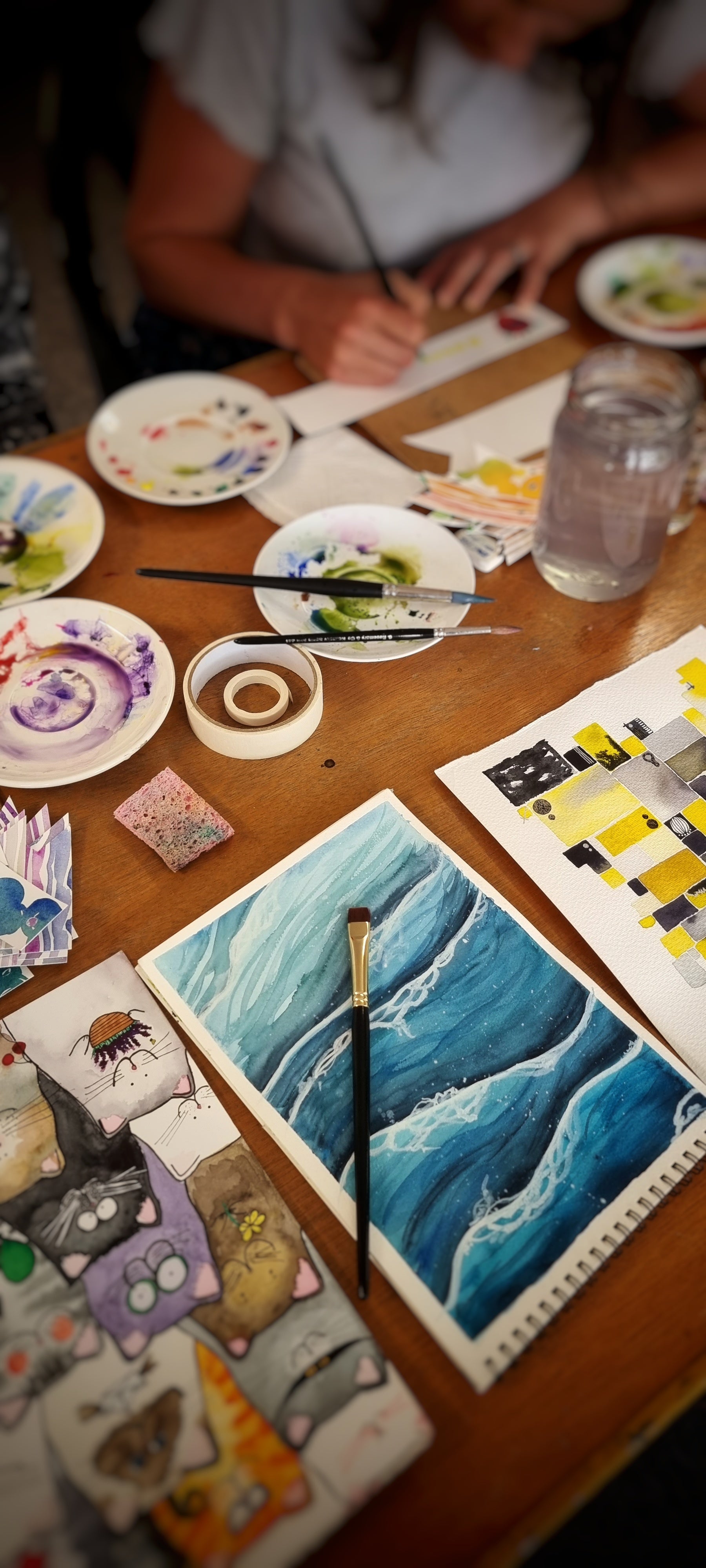 Evening Watercolour Lesson Bookings
