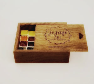 White Nights Professional Watercolour Sample Set in Wooden Box
