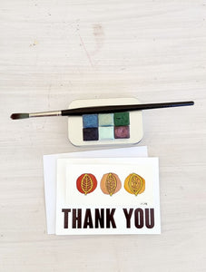 Three Leaves (Mini Painting / Gift Card)