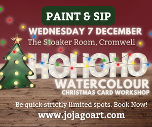 Christmas Watercolour Workshop at The Stoaker Room with Jo Jago Art