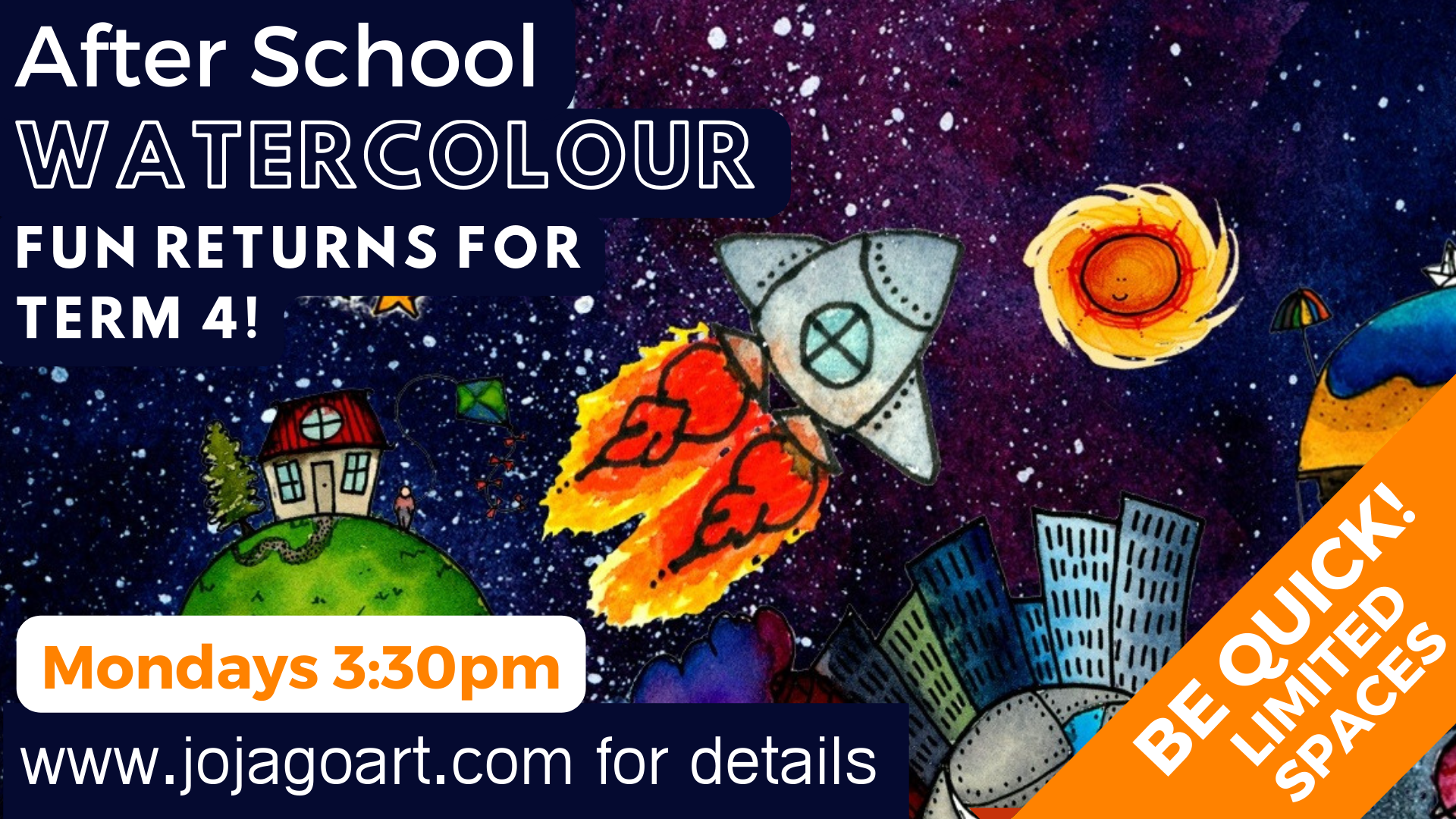 After School Watercolour Lessons Bookings