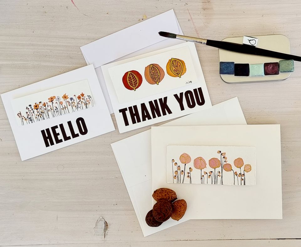 Floral Garden Buds (Mini Painting / Gift Card)