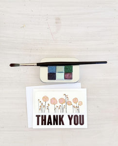 Floral Garden Buds (Mini Painting / Gift Card)