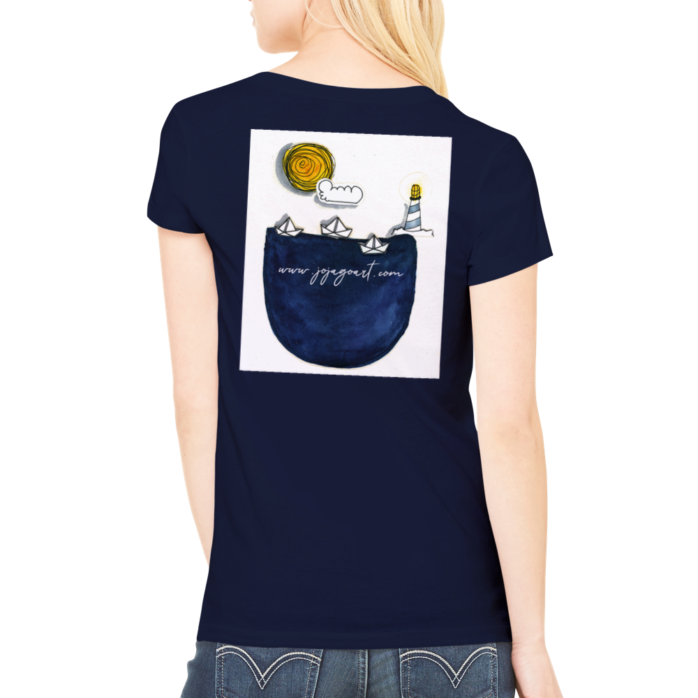 Premium Womens V-Neck T-shirt